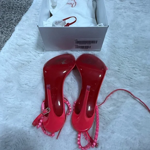 Christian Louboutin Vibrant Pink Heels - Picture 6 of 7